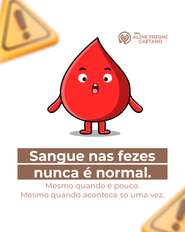 Sangue nas fezes nunca é normal